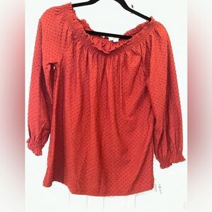 NWT style and co long sleeve textured top